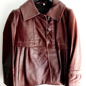 SportMax-CODE Leather Poplin Jacket XS/ SZ0